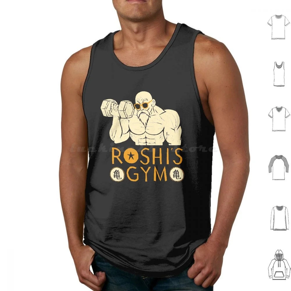 Original Roshis Gym Gift Men'S Tank Tops Print Cotton Original Roshis Gym