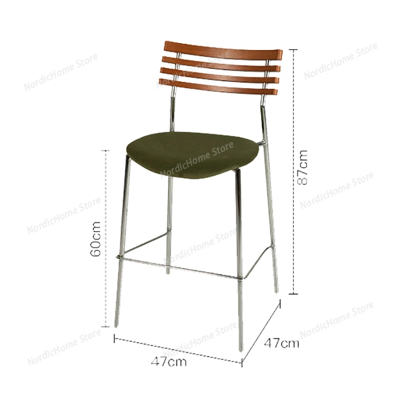 

Minimalist Beauty Bar Chair Nordic Ergonomic Comfortable Elegant Bar Chair Design Aesthetic Tabourets De Bar Modern Furniture