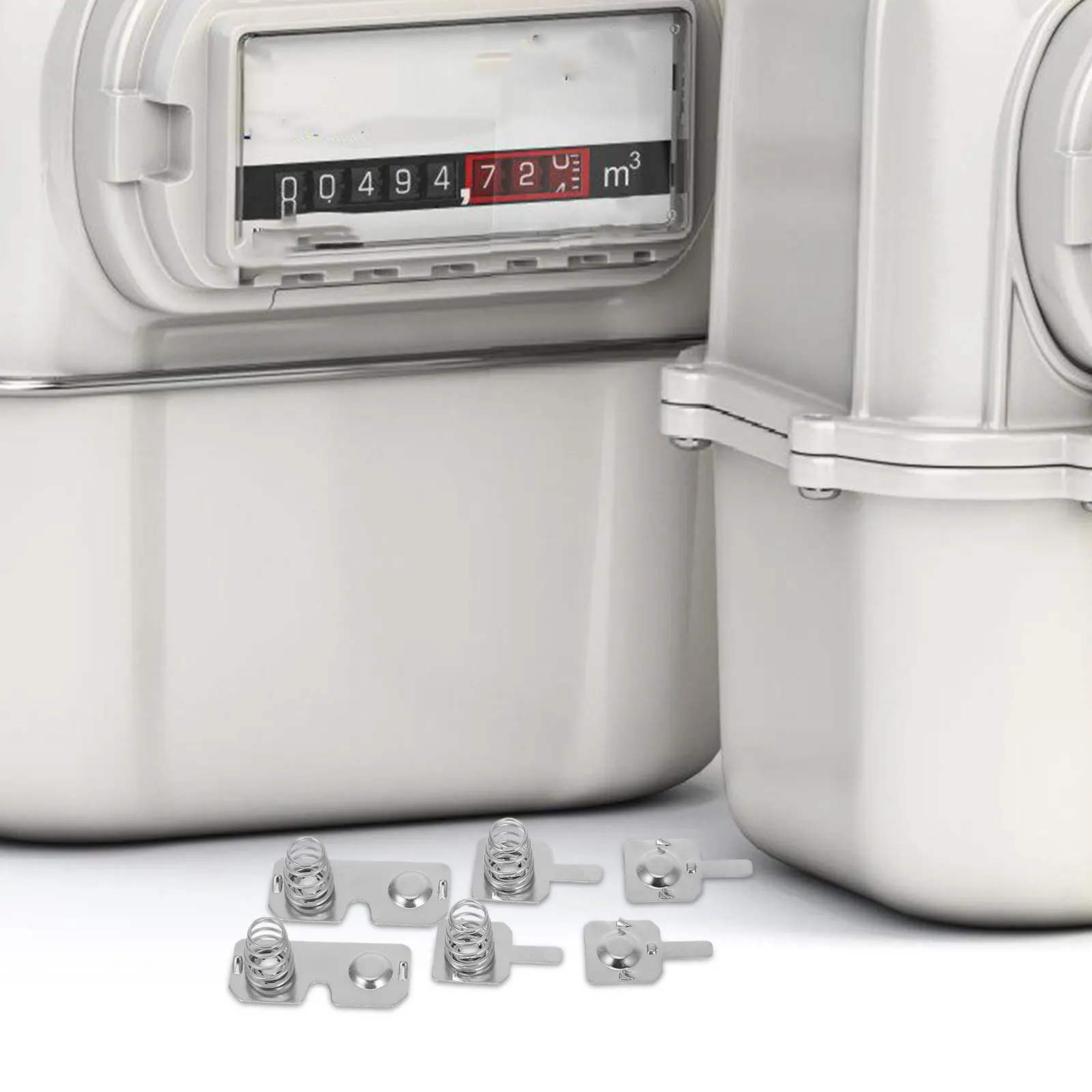Battery Shrapnel Plates 5 Sets Positive Negative AA Clock Durability Long Use Stable Easy Gas Meter Springs Nickel Contacts