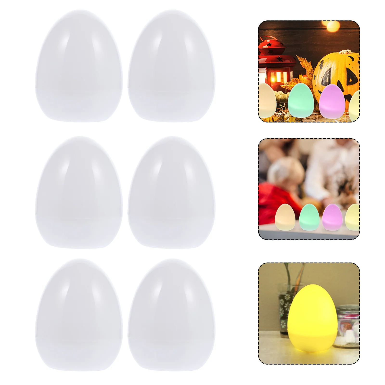 

Egg Night Light Simulated Easter Christmas Decor Indoor Halloween Lights Plastic