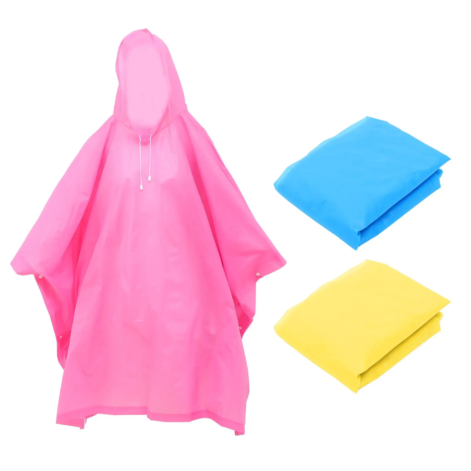 

3 Pcs Poncho Rain Ponchos for Adults Thick Raincoat Cycling Coats Sleeved Portable Raincoats Eva Practical Outdoor Child