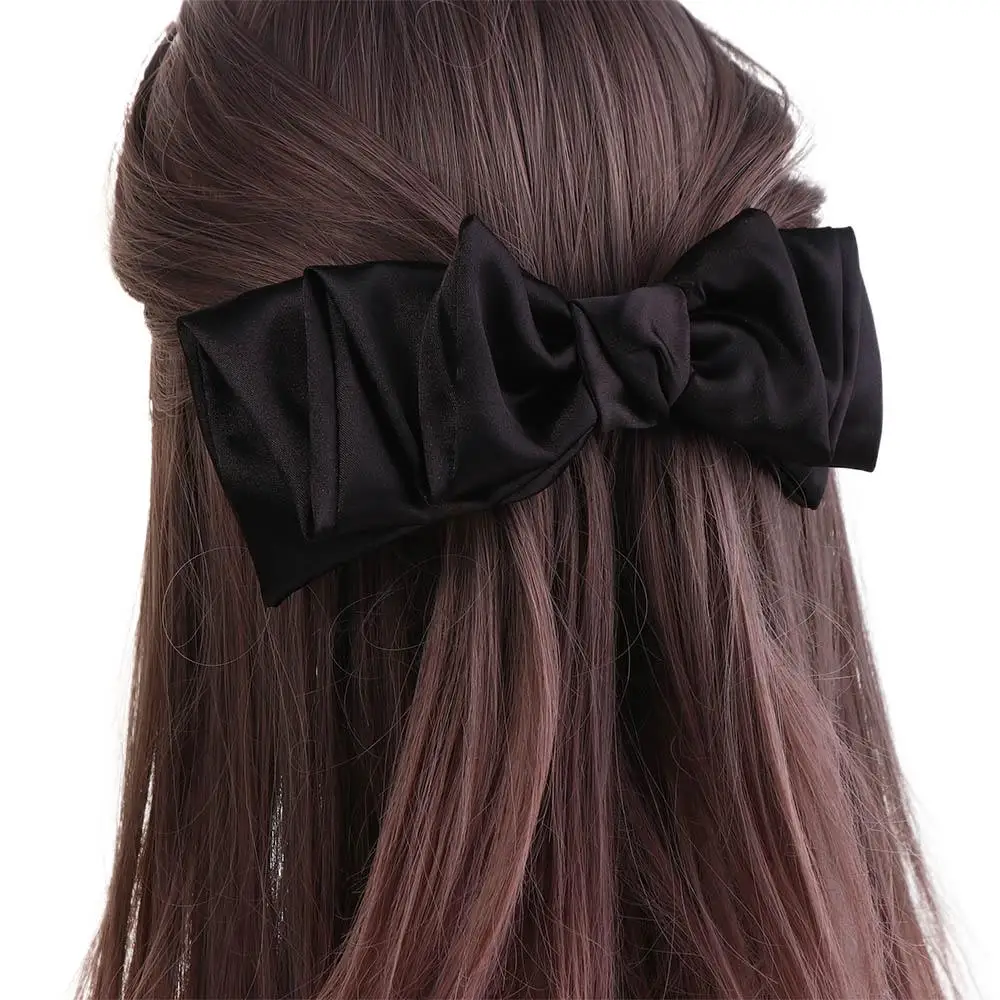 Prinses Haarspeldjes Nieuwe Hoofdtooi Mode Hairgrip Satijn Zijde Strik Lente Clips Paardenstaart Houder Vrouwen Haarspeldjes Koreaanse Hairgrip