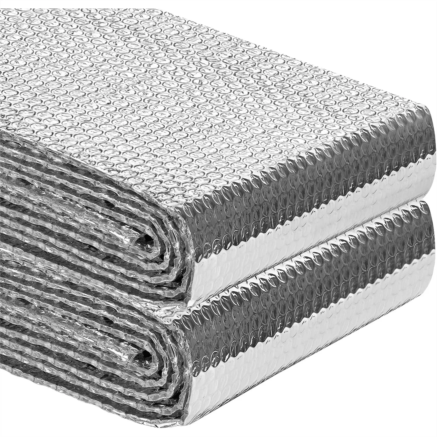 Reflective Insulation Roll 23.6in x 10ft Double Bubble Aluminum Foil Wrap Thermal Shield for RV Window Winter Cold and Summer