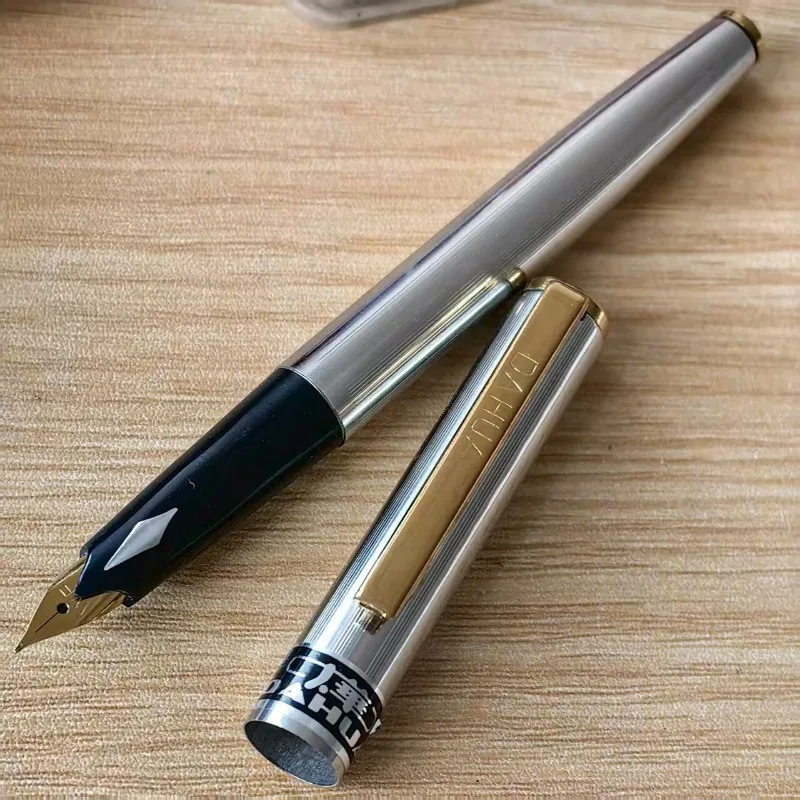 DANDON Immortal Dry Collection Fountain Pen Special Arrow Mark Vintage Iridium Pen Squeeze Ink Absorption Iridium F 0.5Nib Pens