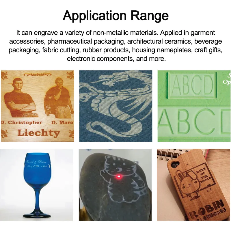 آلة نحت عميق لتبريد المياه من النوع المنفصل صغيرة محمولة باليد بالليزر Co2 للطوب الحجري