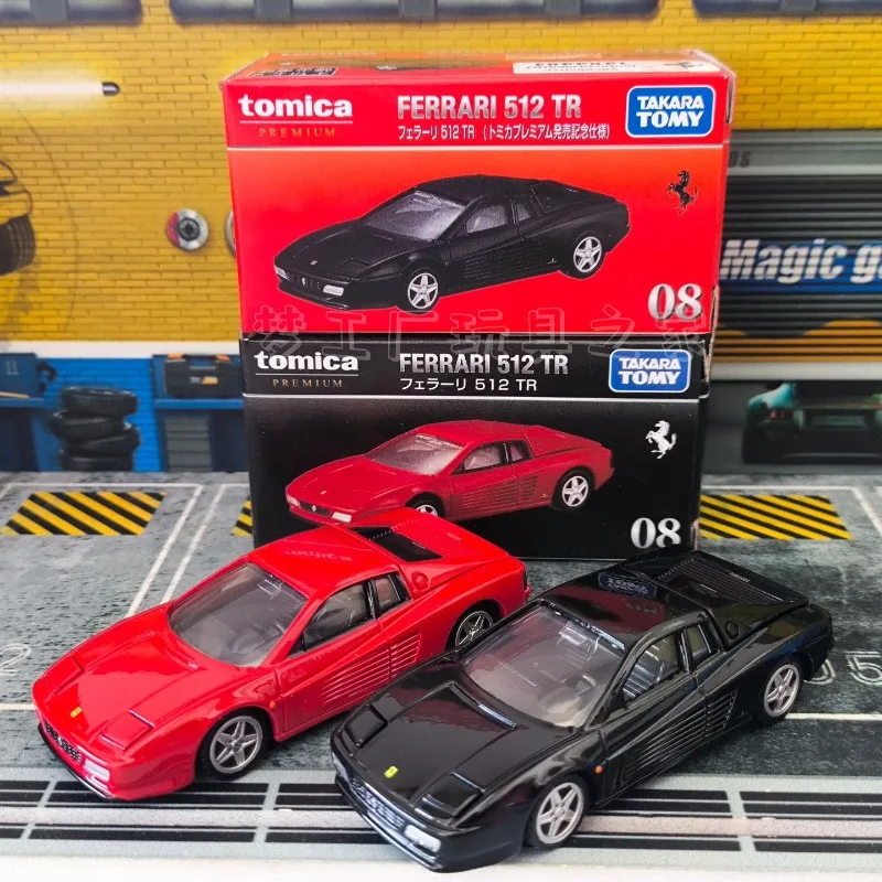 タカラトミー-トミカ-プレミアム-08-フェラーリ-512-tr-ダイキャスト合金製ミニカー-1-64-クラシック・スーパーカー-レプリカ-デスクトップオーナメント-ホビー