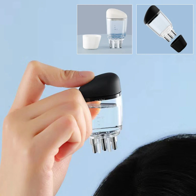 10ml mini aplicador de couro cabeludo óleo essencial líquido guiando massageador anti perda de cabelo ferramentas de cuidados com o couro cabeludo para crescimento do cabelo cabeça pente
