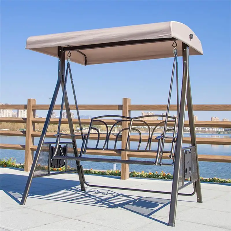 

Outdoor swing rocking chair, balcony hanging chair, outdoor patio lounge chair, double home leisure children's hammock cradle