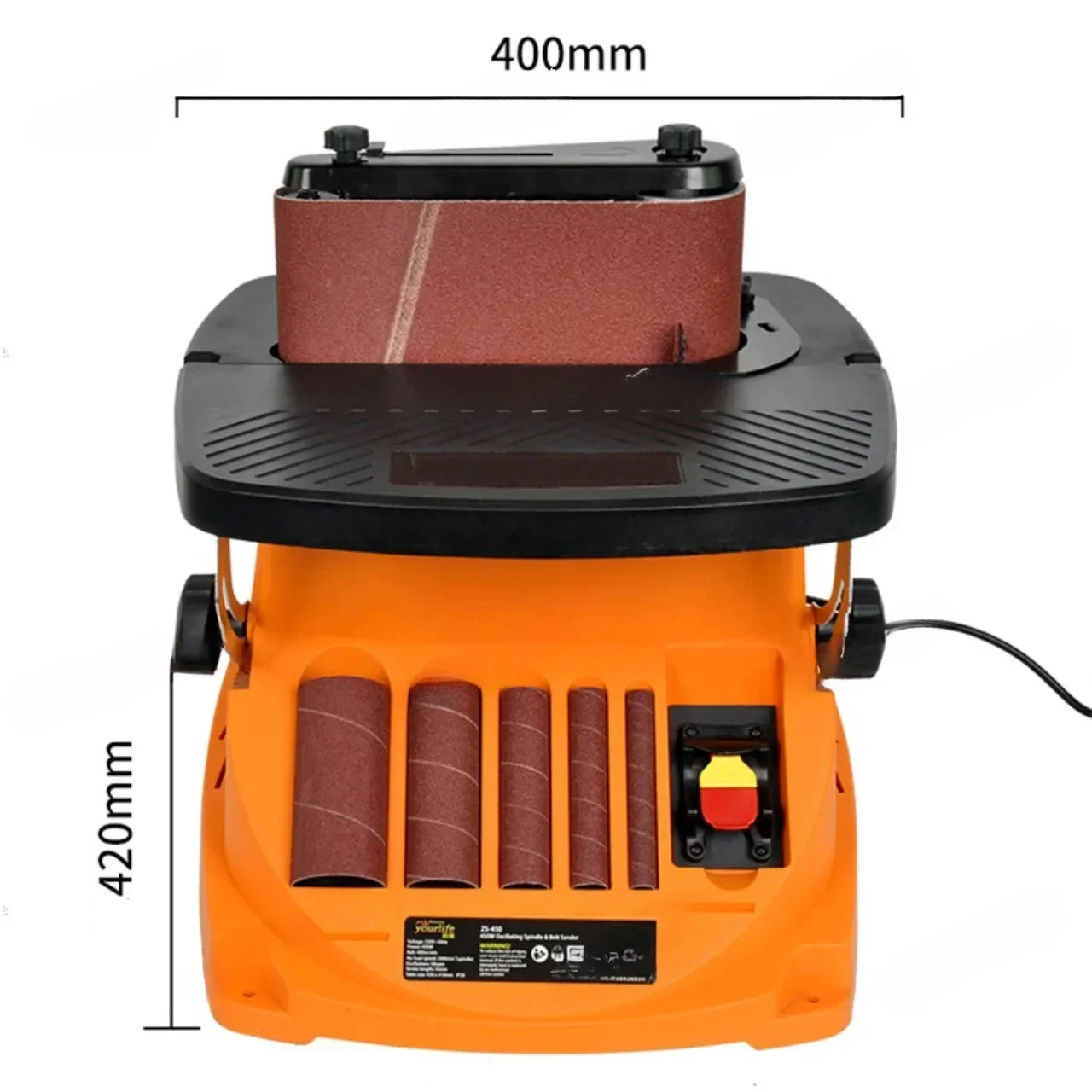 

Polishing machine 2000RPM vertical drum belt type wood sander Curved wood grinding machine swing spindle