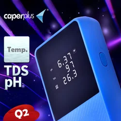 Caperplus Q2 PH TDS Temperature WIFI Monitor Digital Fish Tanks Aquarium Water Quality Check Pen Tester Analysis Calibration