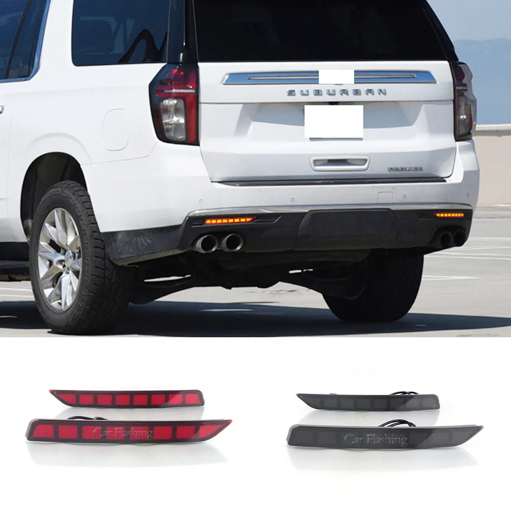 For Chevrolet 20-23 Suburban rear bumper lights, steering water flow brake, rear fog light modification