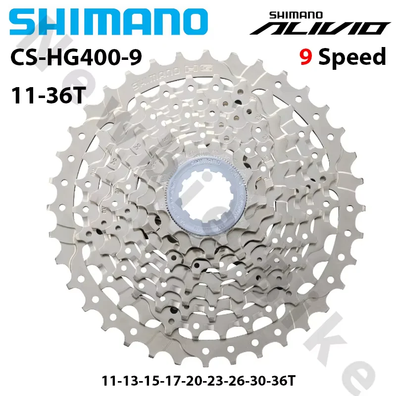 Shimano Alivio M4000 HG400 9 Speed Fiets Cassette MTB Mountainbike Vrijloop HG400 9 S 11-25 T 11-28 T 11-32 T 11-34 T 11-36 T - afbeelding 1