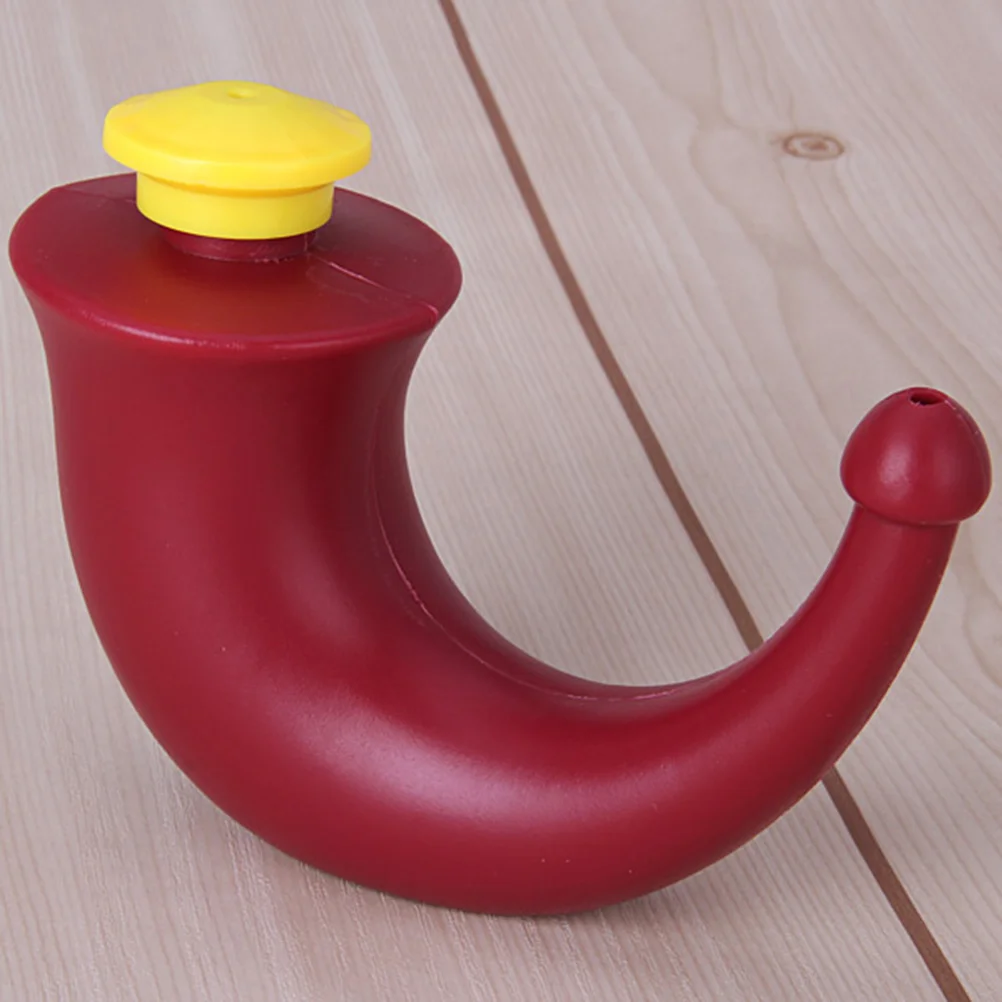 Yoga Neti Pot Nasal Rinsing Nose Wash Sinus Irrigation Red Horn Cleaner Yoga Nasal Wash Pot