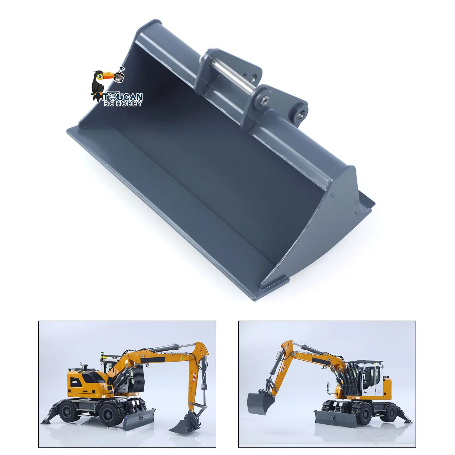 완구용 CUT 금속 플랫 버킷 액세서리, 1/14 유압식 RC 굴삭기 914, 무선 제어 굴착기, 자동차 부품 TH24217