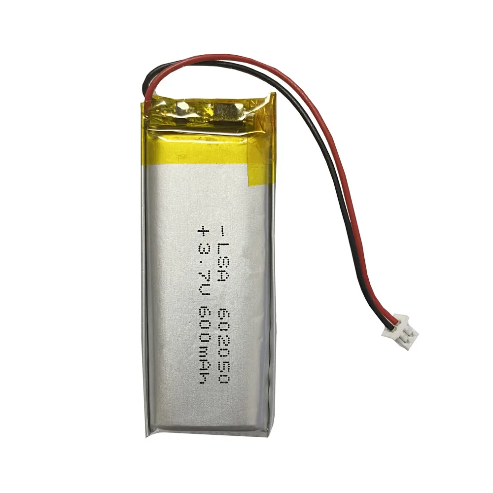 602048 3.7V 600mAh 1.25mm Lithium Battery for communication products OCT Intelligent lock electronic remote control massager