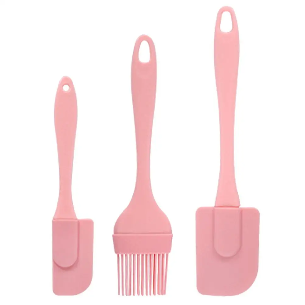 

3 Pcs Silicone Spatula Set Detachable Scraper Nonstick Bakeware Whisks Kitchen Utensils Easy Clean Premium