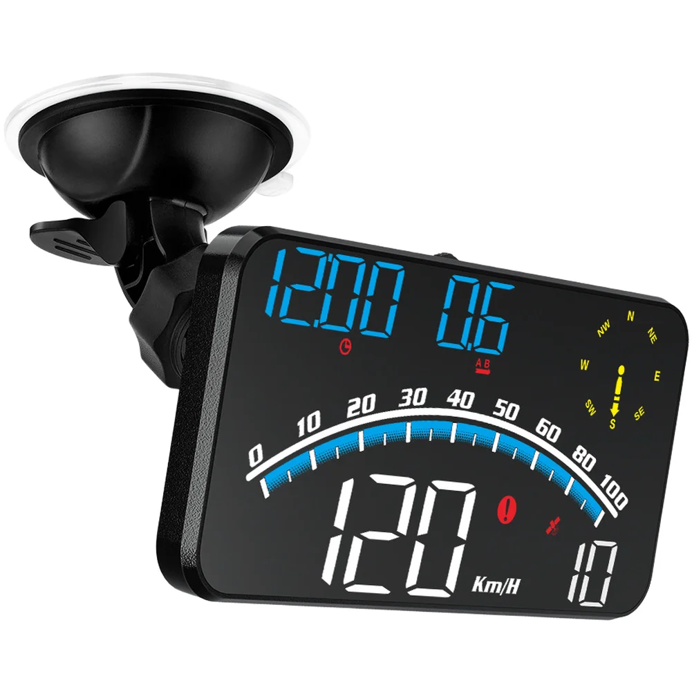 Head Up Display HUD for Car with For gps Compatibility Speedometer Altitude Compass Clock Trip Distance Monitor