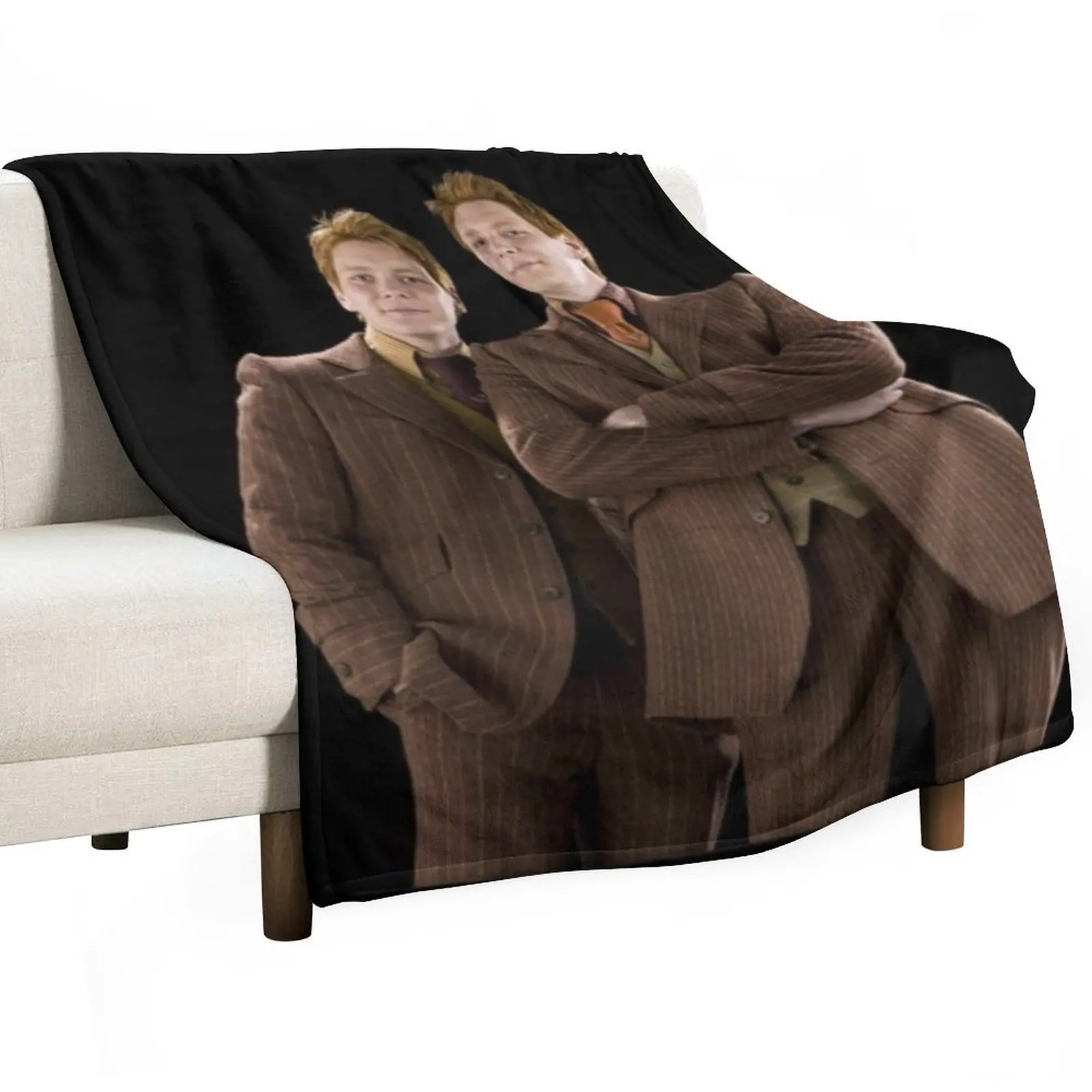 

Fred and George Weasley Throw Blanket Cute Decorative Sofa Luxury Designer Sofas Blankets