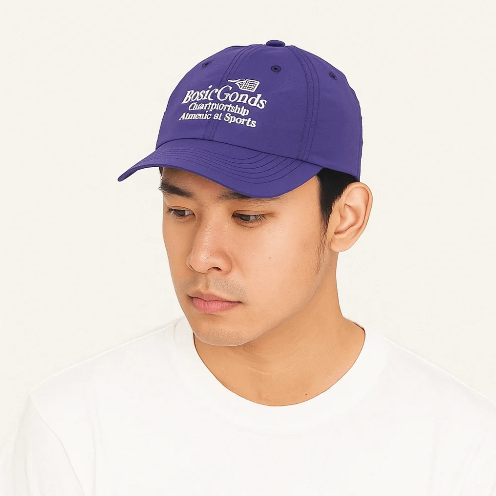 

Letter Embroidery Quick-Drying Baseball Cap Solid Color Korean Style Sun Protection Hat Peaked Cap Soft Top Peaked Cap Girl