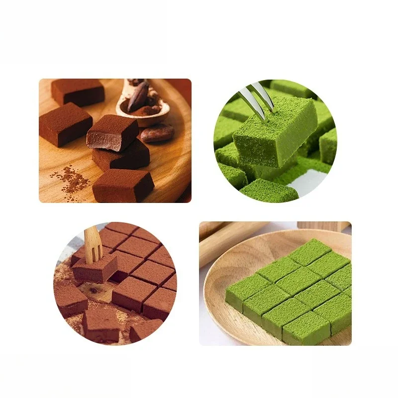 Stainless steel raw chocolate fudge truffles and other soft food cutters, manual chocolate division baking tools 343