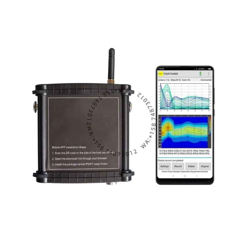 

PQWT-M100 Long Range Underground Water Detector Water Finder Detector Drilling Equipment 100/200/400m Detection Range Available