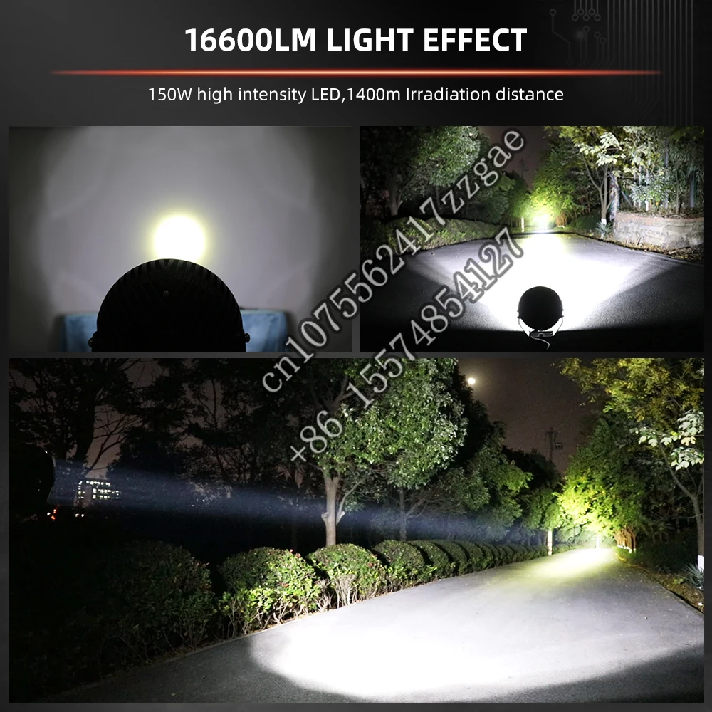 2023 New 9 inch Driving Spot Led Lights Round, Offroad Faros Led 4x4 9 Pulgadas