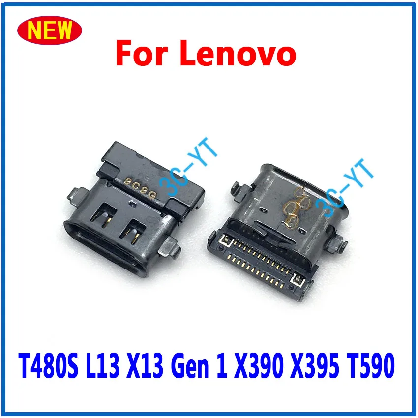 1-10PCS New Type-C USB Charging Socket Port Plug DC Power Jack Connector For Lenovo T480S L13 X13 Gen 1 X390 X395 T590 T490 T495