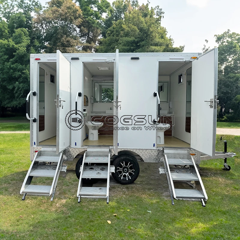 

Премиальный мобильный туалетный прицеп: роскошное решение для общественных туалетных комнат на крупных уличных мероприятиях и выставках