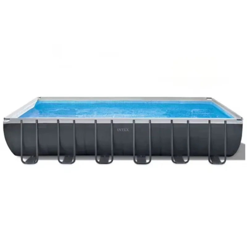 

Wholesale Intex 26364 Family Rectangular Frame Above Ground Steel Frame PVC Swimming Pool