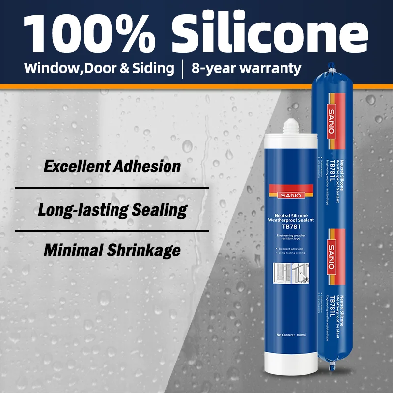 SANO TB781 Neutral Silicone Sealant Universal for Indoor&Outdoor Building Sealing & Caulking Engineering Weather Resistance