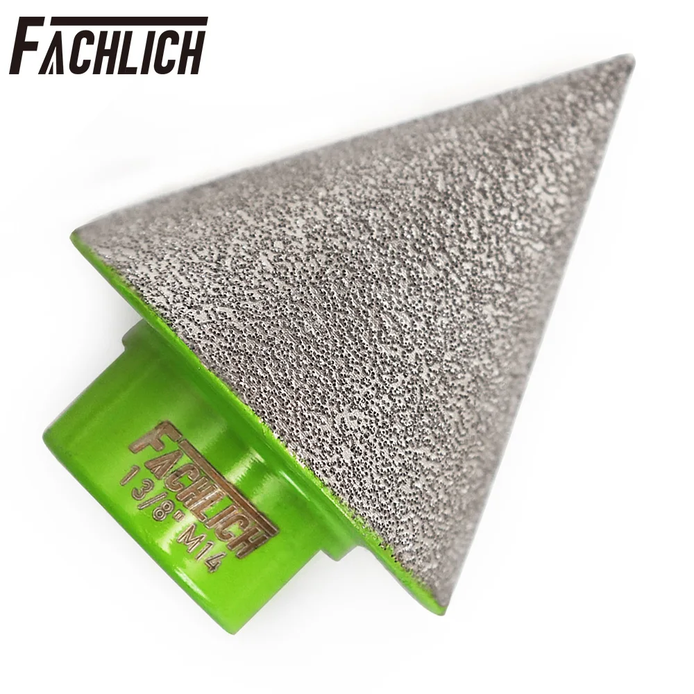 FACHLICH 1pc Dia35mm Diamond Chamfer Bits Milling Tile M14 Thread Marble Ceramic Enlarge Hole Opener Angle Grinder Taper Tools