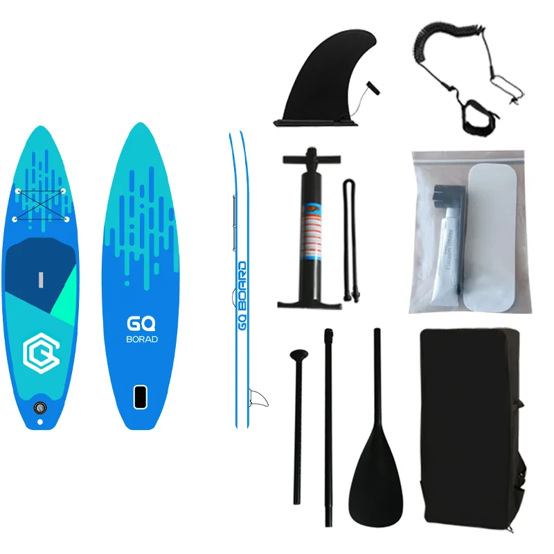 

Аксессуары для досок для серфинга премиум-класса GQ 11 футов с сумкой для переноски, нескользящей палубой, поводком, веслом и насосом для молодежи и взрослых