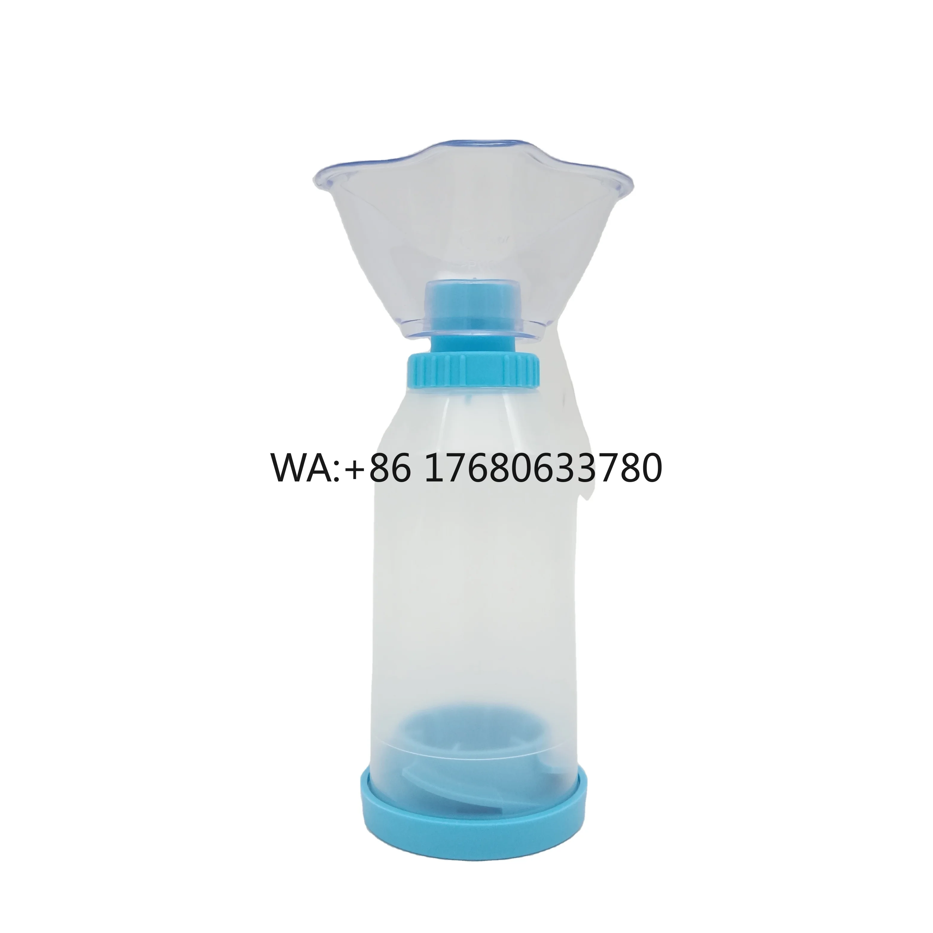 holding-meter-dose-inhaler-spacer-medical-grade-pvc-disposable-child-mask-anti-static-170ml-pediatric-asthma-kids-valved