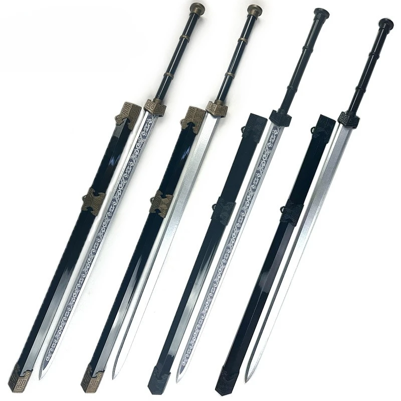 Épée de samouraï médiévale en bambou, 101cm/39.76 pouces, avec gaine, modèle d'armes, accessoires d'affichage, périphériques d'anime, cadeau pour petit ami, jouet d'extérieur