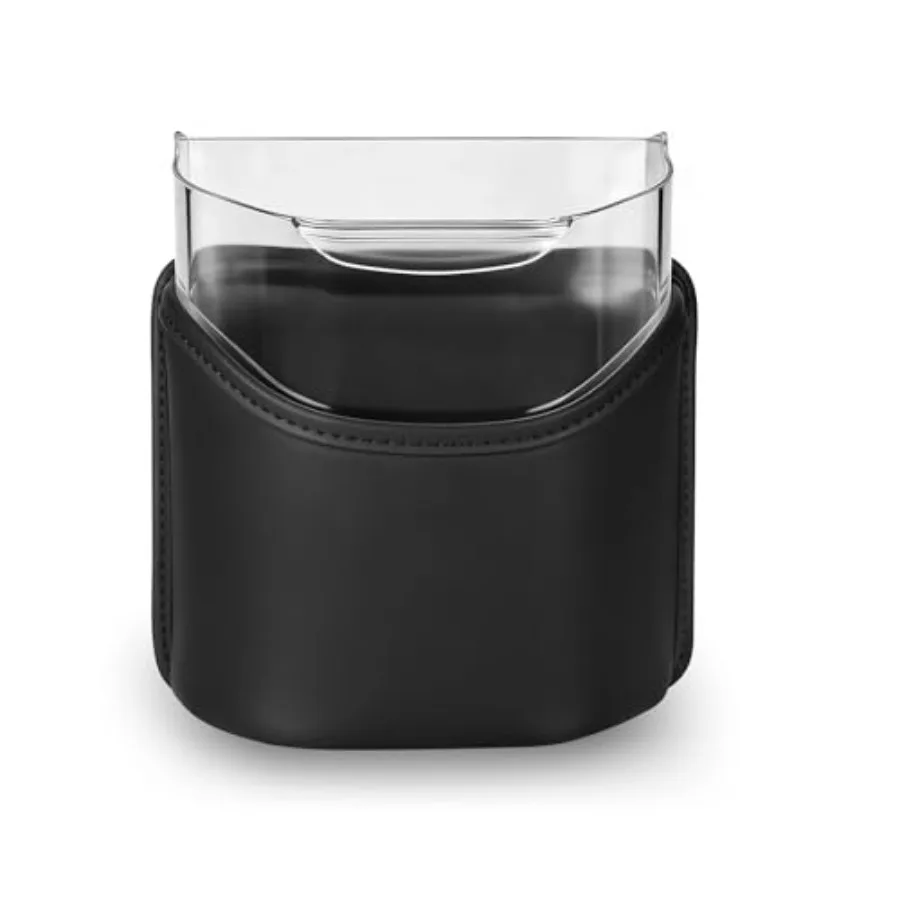 Car Trash Can with Removable Leakproof Liner Clip On Trash Bin for Seat Back, Door Pocket and Headrest Sturdy PU Leather Garbag