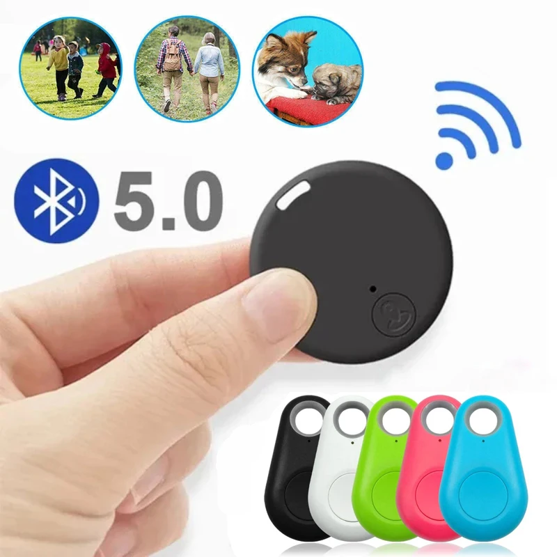 

Мини GPS-трекер с Bluetooth 5.0, круглый, для защиты от потери, для отслеживания домашних животных, детей, сумок, кошельков, умный локатор