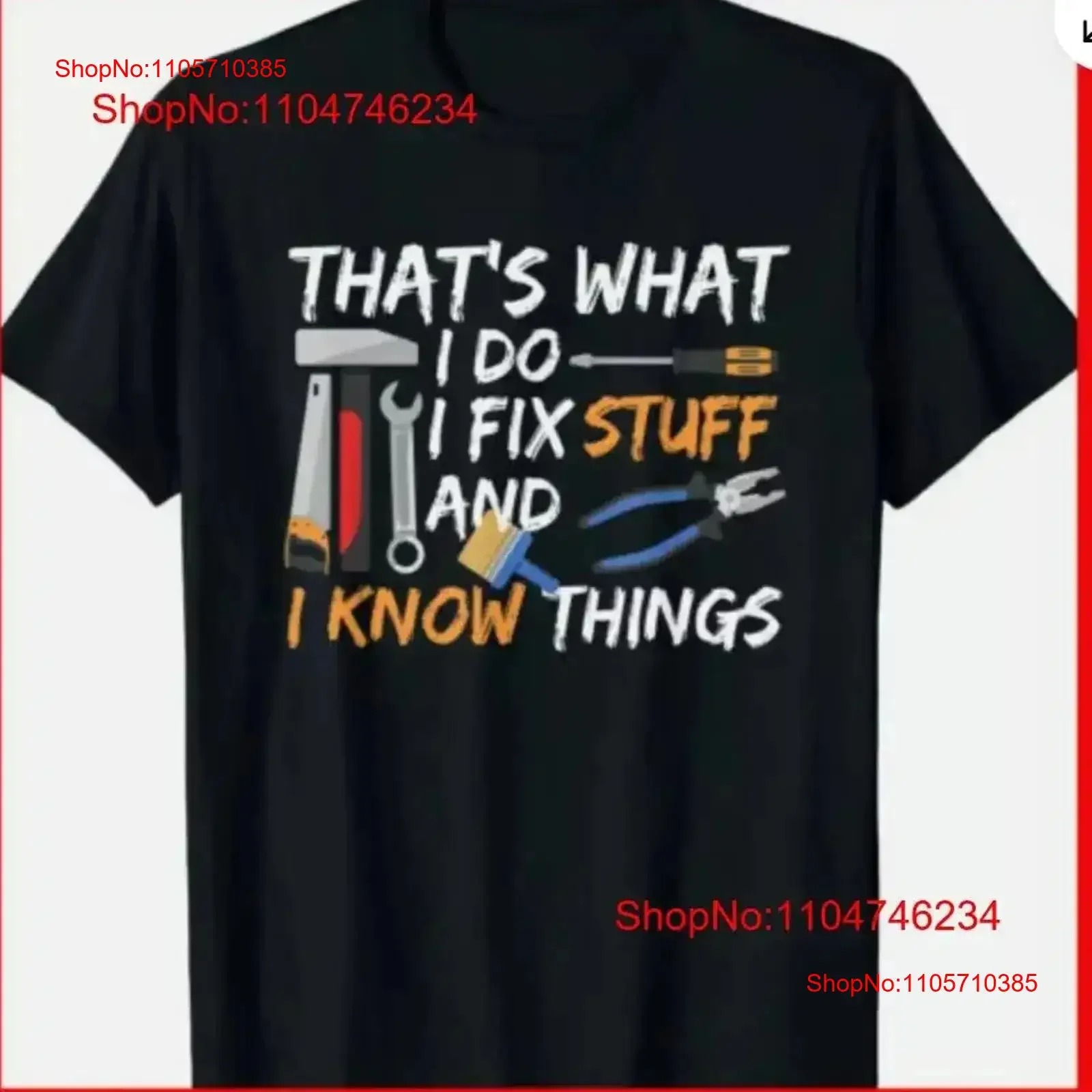That's What I Do Fix Stuff And Know Things mechanic T Shirt vintage Washed designer clothes Soft Comfortable Stylish vintage