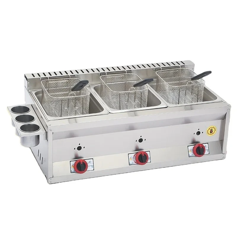 Commercial Counter Restaurant Gas Fryer Industrial Gas Donut/Fries/Cake/Donut Commercial Fryer