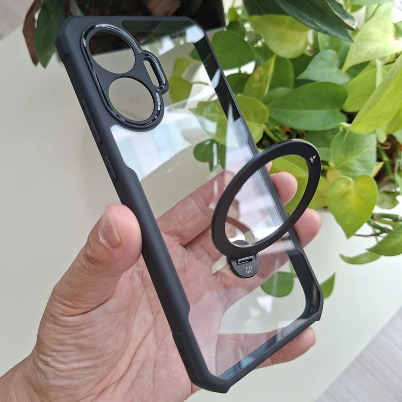 

For Xiaomi Redmi Turbo 4 Pro Case Xundd Magnetic Ring Stand Transparent PC Back Cover for Redmi Turbo4 Pro