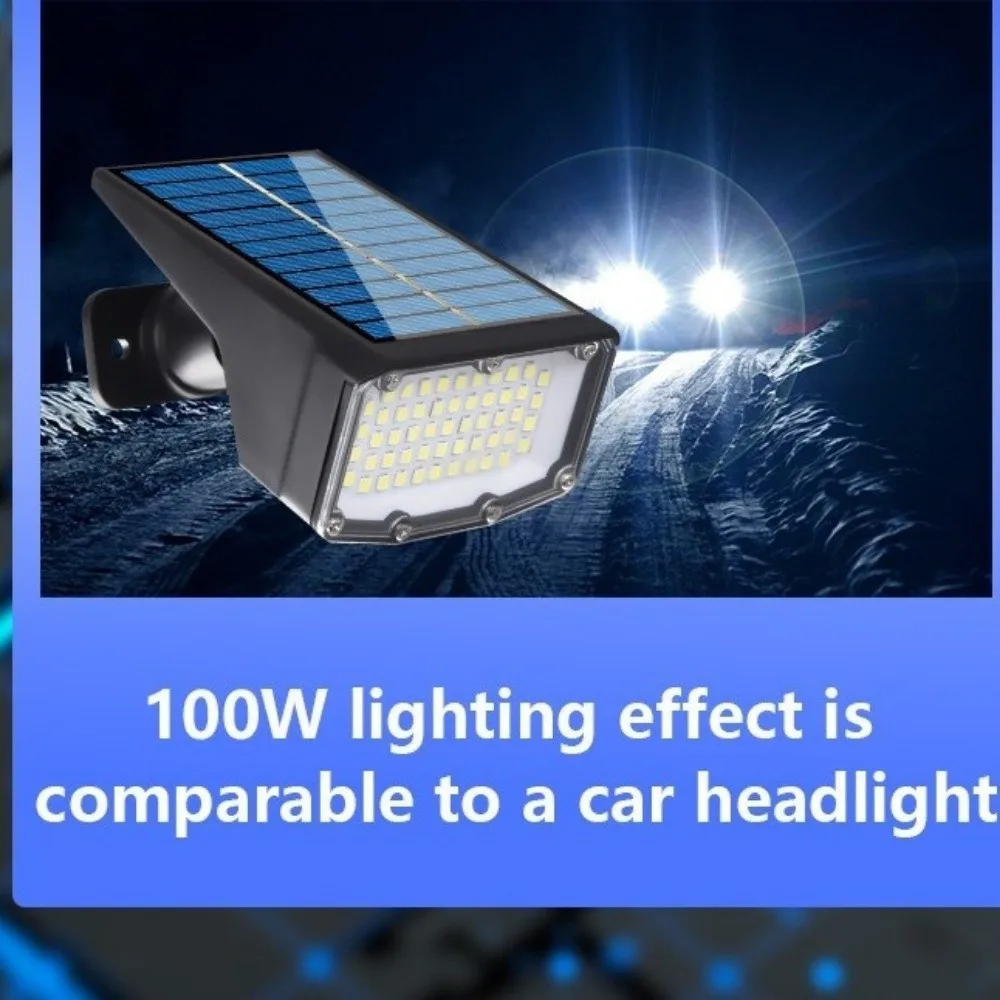 

Solar Powered Solar Panel Lights Adjustable 50/53 LED Lamp Solar Flood Wall Lamp Waterproof Super Bright Landscape Spotlights