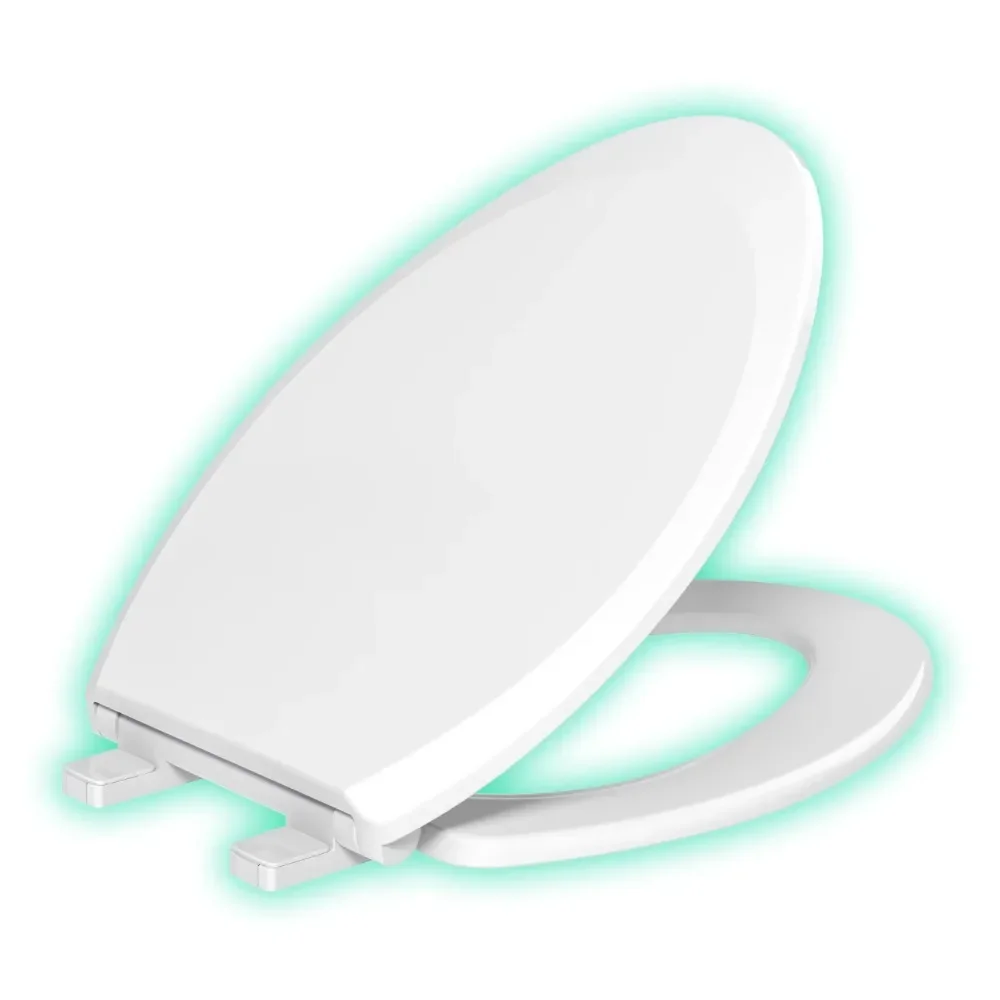 Soft Close Elongated Toilet Seats In White