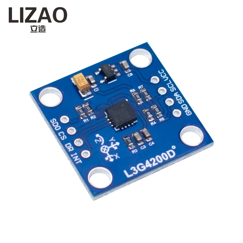 LIZAO GY50 L3G4200D Gyroscope Module, 3-Axis Angular Velocity Sensor, IIC SPI Interface Motion Detector for Robot DIY