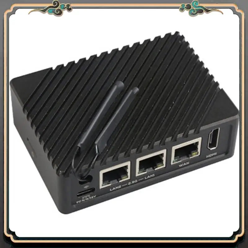 Router ASMA-Nanopi R5S Dual 2.5G+Gigabit Mini Płytka Rozwojowa CNC Cała Metalowa Obudowa RK3568 WIFI6