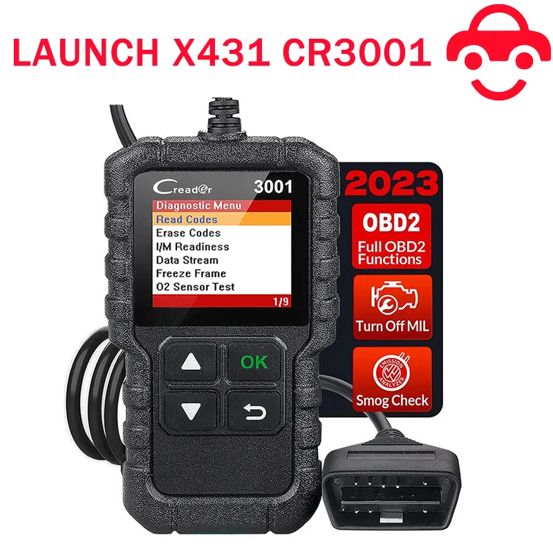 

LAUNCH CR3001 Upgrade Version YA-101 OBD2 Car Diagnostic Tool Automotive Erase/Reset Fault Codes Scanner x431 cr3001 pk cr529