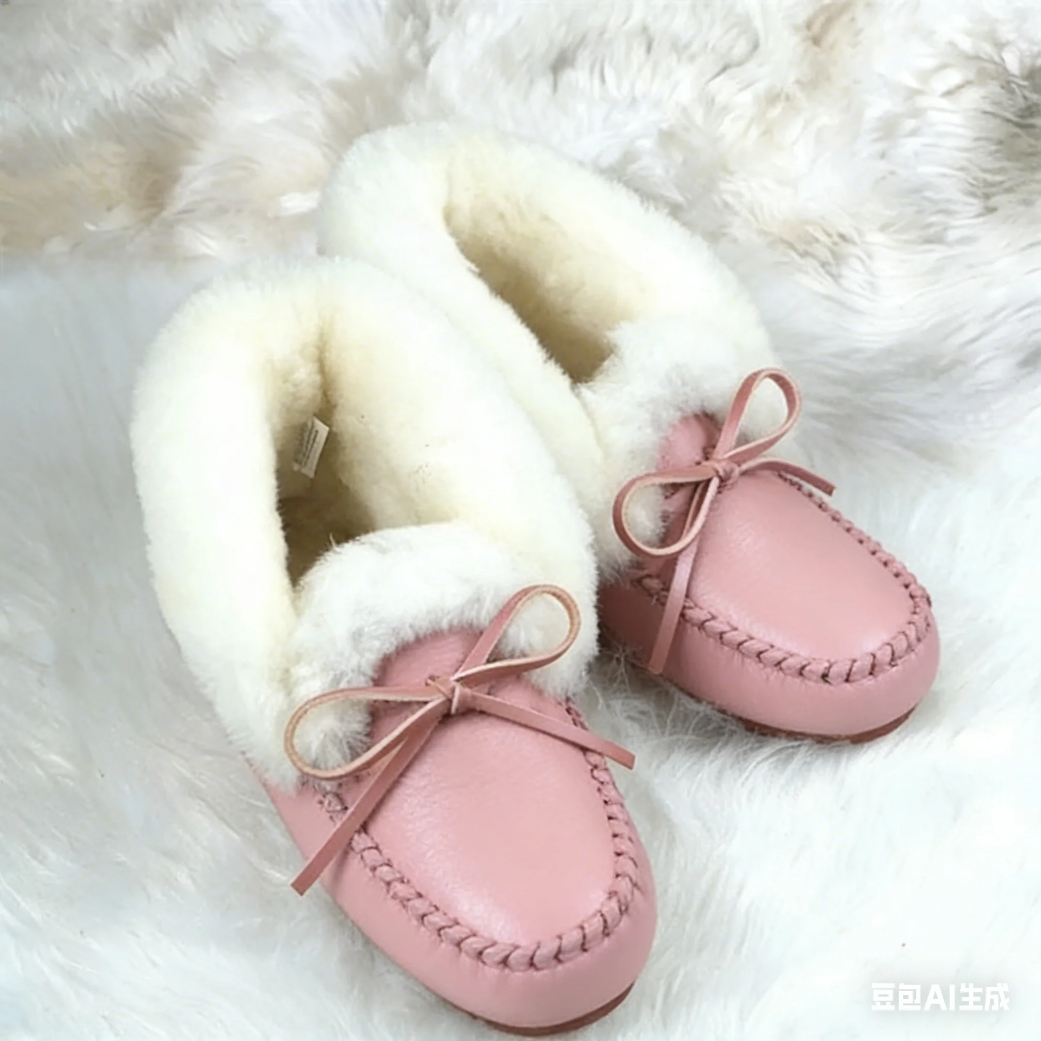 Top Moccasins Loafers Soft Genuine Leather Shoes Women 100% Natural Fur Shoes Leisure Flats Female Casual Footwear Snow Boots