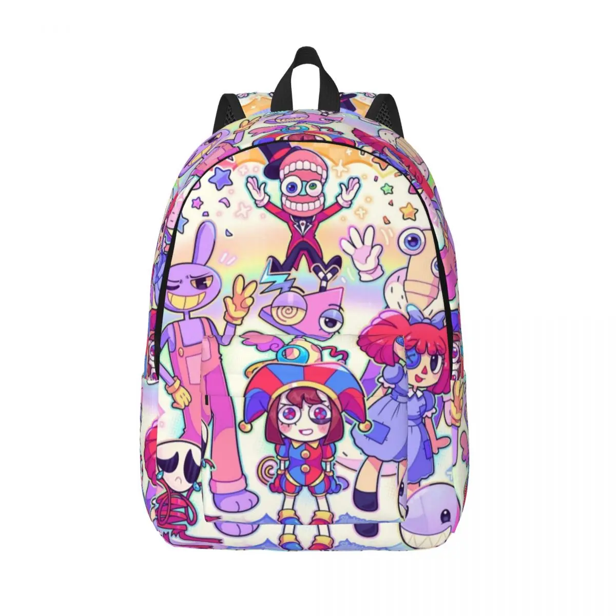 Удивительный цифровой цирковый рюкзак для мальчиков и девочек, школьные ранцы для учебников, рюкзак Pomni Jax для дошкольной и начальной школы, уличная сумка
