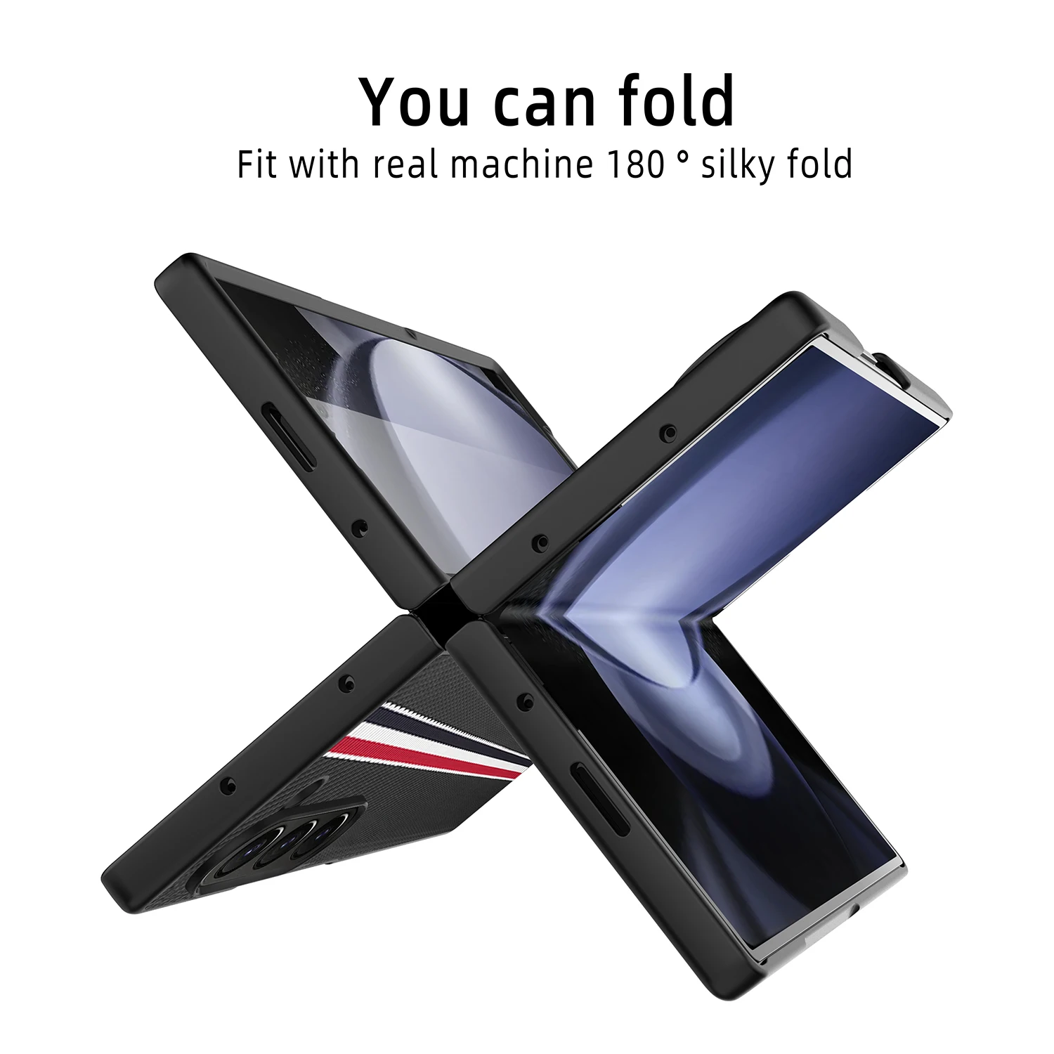 Складной чехол для Samsung Z Fold 6 5, чехол для Samsung Galaxy Z Fold 6 5 Fold5 Fold6 без отпечатков пальцев, аксессуары из углеродного волокна