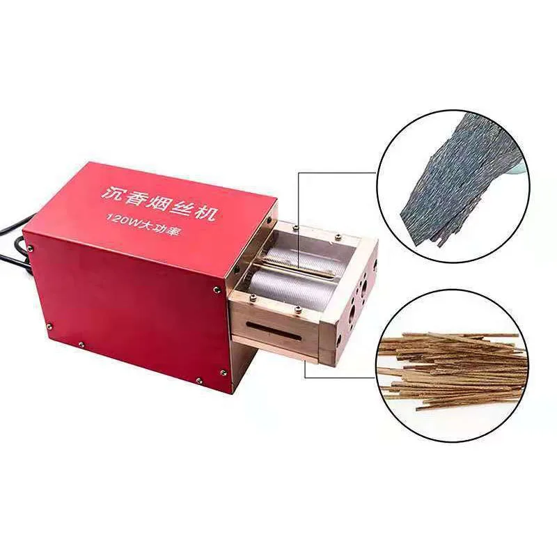 Small wood Electric Tobacco Machine wood Slice Cutting Machine 1mm/1.5mm/2mm Strip Agarwood Cutting Machine 120W tools