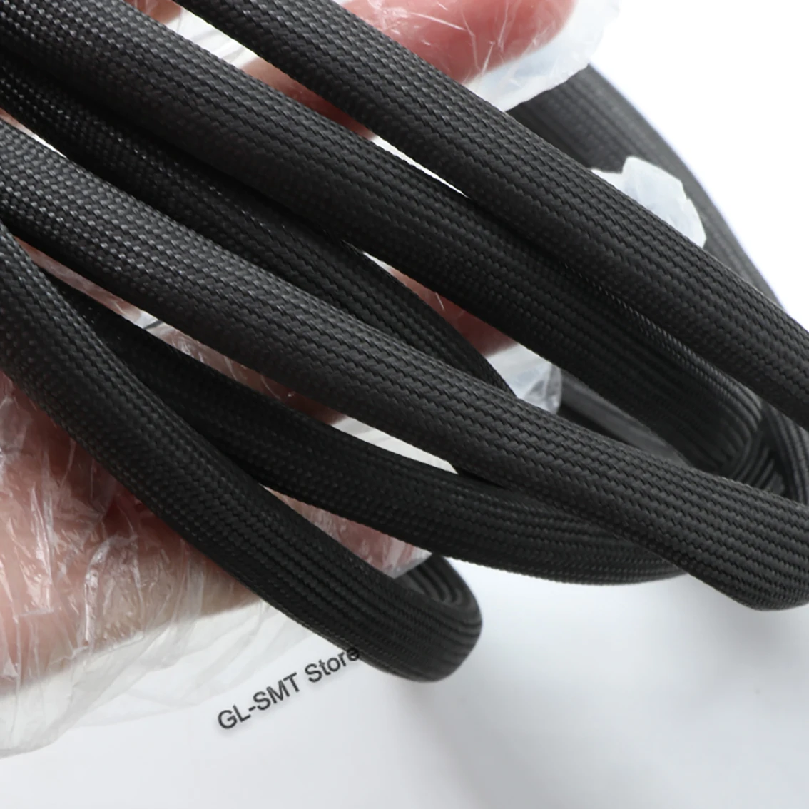 1/2/3/5/10M Black 600℃ High Temperature Braided Soft Fiber Tubing Insulation Cable Sleeving Fiberglass Tube 1-40mm Diameter