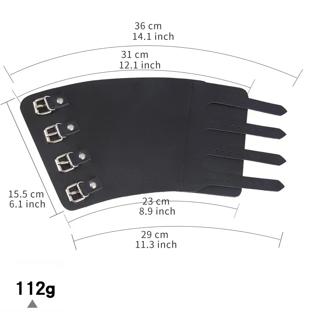 Leather Wrist Band Wide Bracer Adjustable Arm Armor Cuff Gothic Punk Bracelet for Cosplay and Costume Party